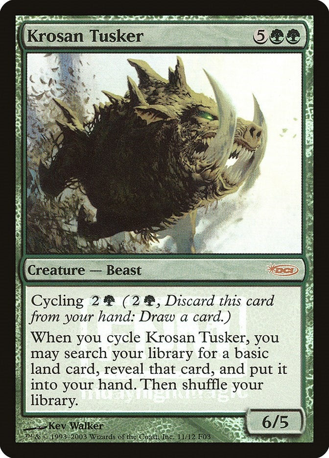 Image for Krosan Tusker (FNM Promos) (11) - Magic: The Gathering