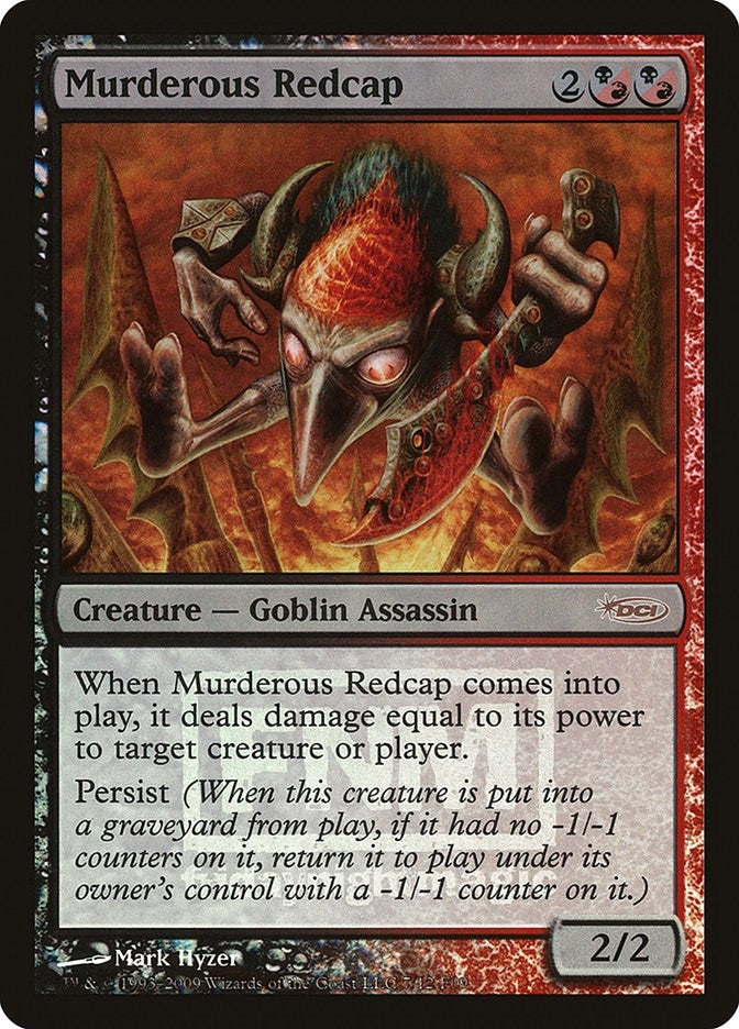 Image for Murderous Redcap (FNM Promos) (7) - Magic: The Gathering