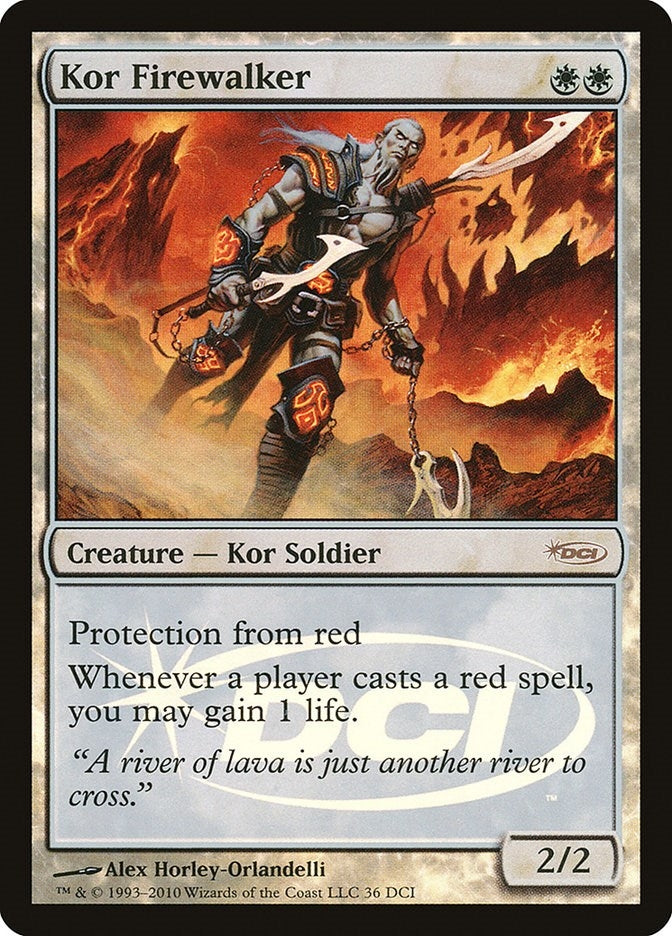 Image for Kor Firewalker (WPN & Gateway Promos) (36) - Magic: The Gathering
