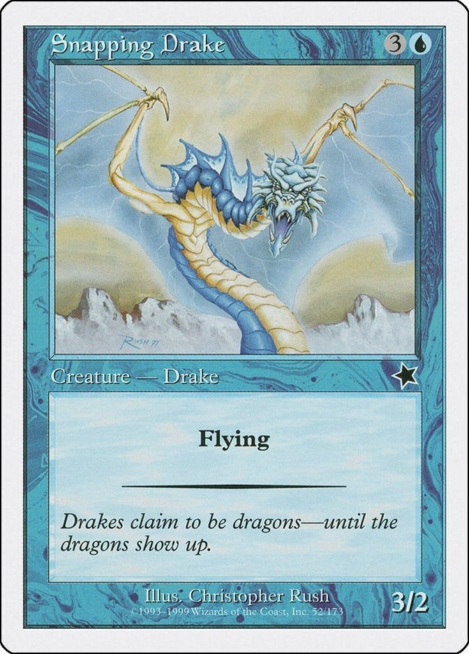 Image for Snapping Drake (Starter 1999) (52) - Magic: The Gathering