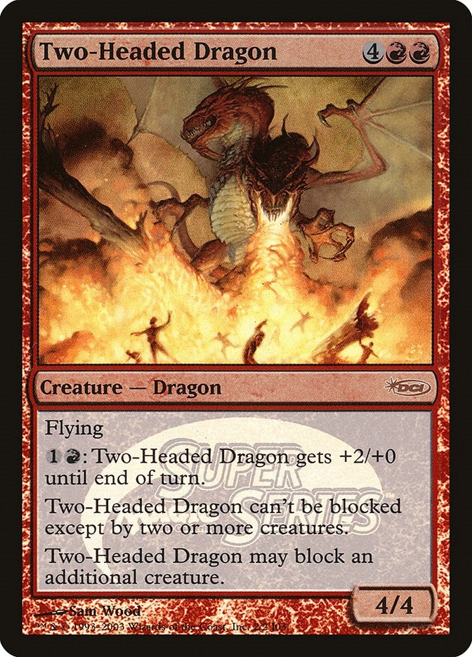 Image for Two-Headed Dragon (Junior Super Series) (Junior Series Promos) (2) - Magic: The Gathering