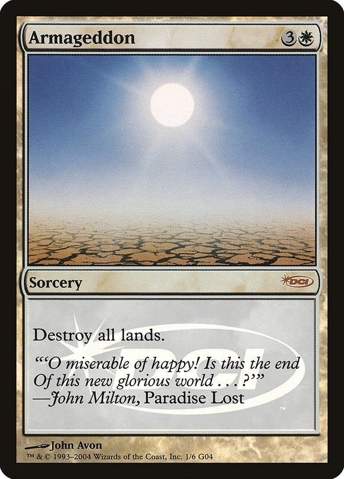 Image for Armageddon (Judge Promos) (1) - Magic: The Gathering