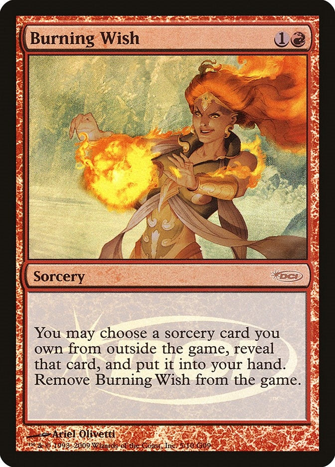 Image for Burning Wish (Judge Promos) (5) - Magic: The Gathering