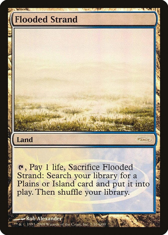 Image for Flooded Strand (Judge Promos) (7) - Magic: The Gathering