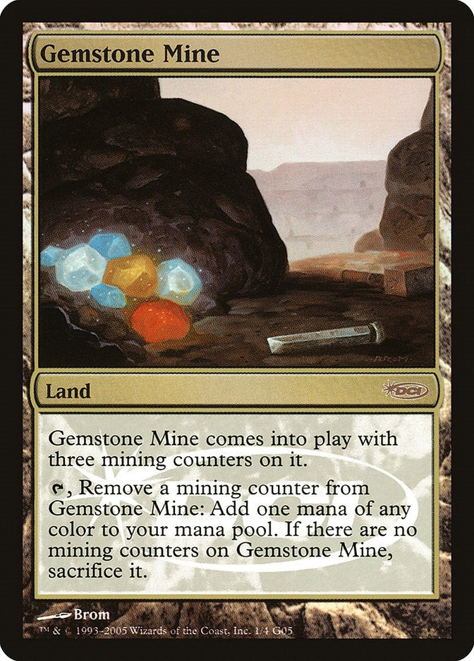 Image for Gemstone Mine (Judge Promos) (1) - Magic: The Gathering