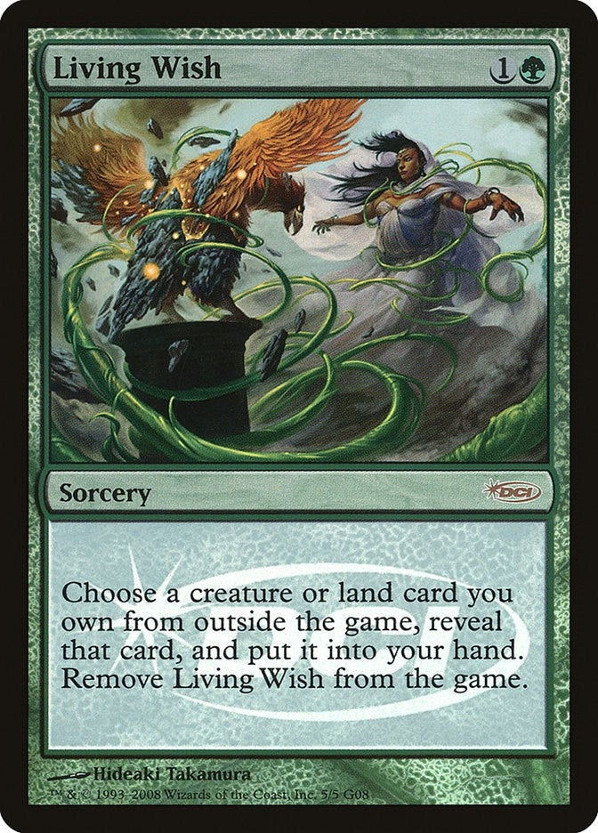Image for Living Wish (Judge Promos) (5) - Magic: The Gathering