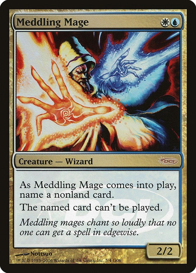 Image for Meddling Mage (Judge Promos) (3) - Magic: The Gathering