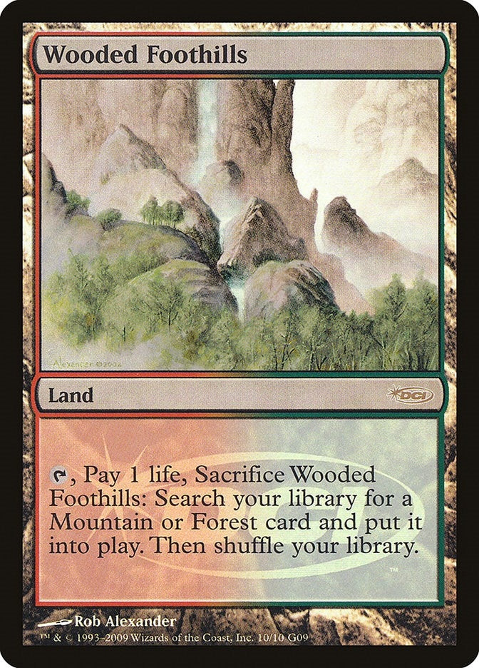 Image for Wooded Foothills (Judge Promos) (10) - Magic: The Gathering