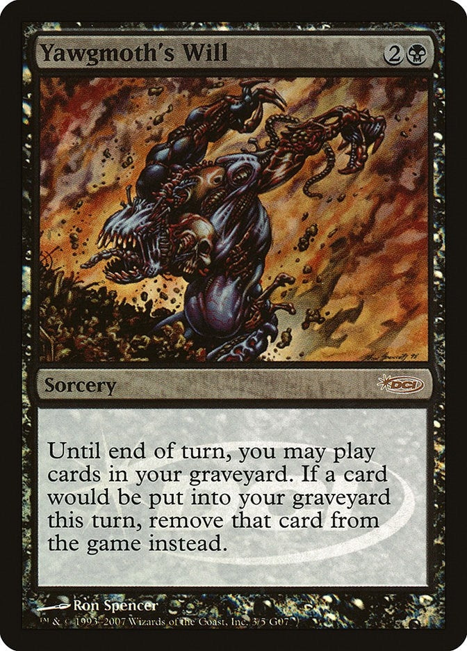 Image for Yawgmoth's Will (Judge Promos) (3) - Magic: The Gathering