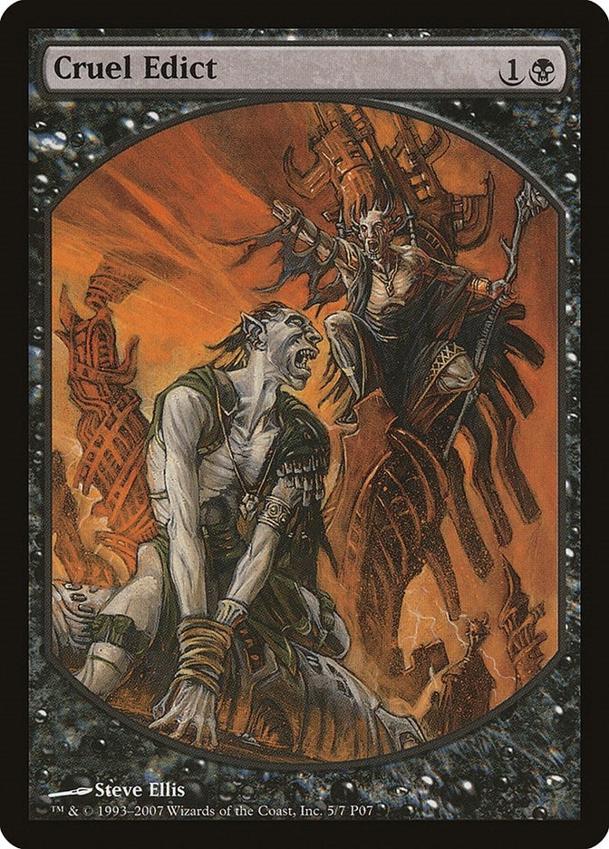 Image for Cruel Edict (Magic Player Rewards) (5) - Magic: The Gathering