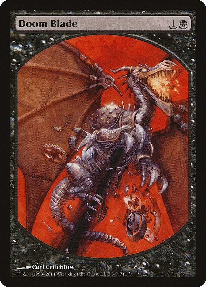 Image for Doom Blade (Magic Player Rewards) (3) - Magic: The Gathering