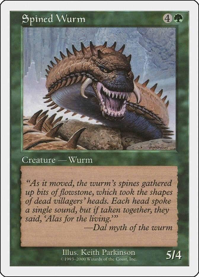 Image for Spined Wurm (Media Promos) - Magic: The Gathering