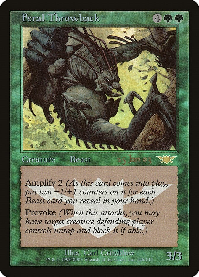 Image for Feral Throwback (Prerelease Cards) (126) - Magic: The Gathering