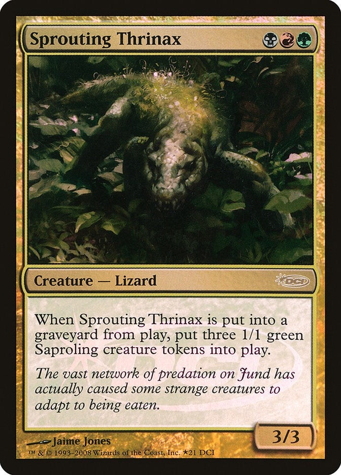 Image for Sprouting Thrinax (WPN & Gateway Promos) (21) - Magic: The Gathering