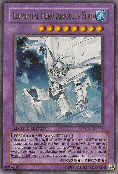 Image for Elemental Hero Absolute Zero (Yu-Gi-Oh! GX Manga Promotional Cards) (YG04-EN001) - YuGiOh