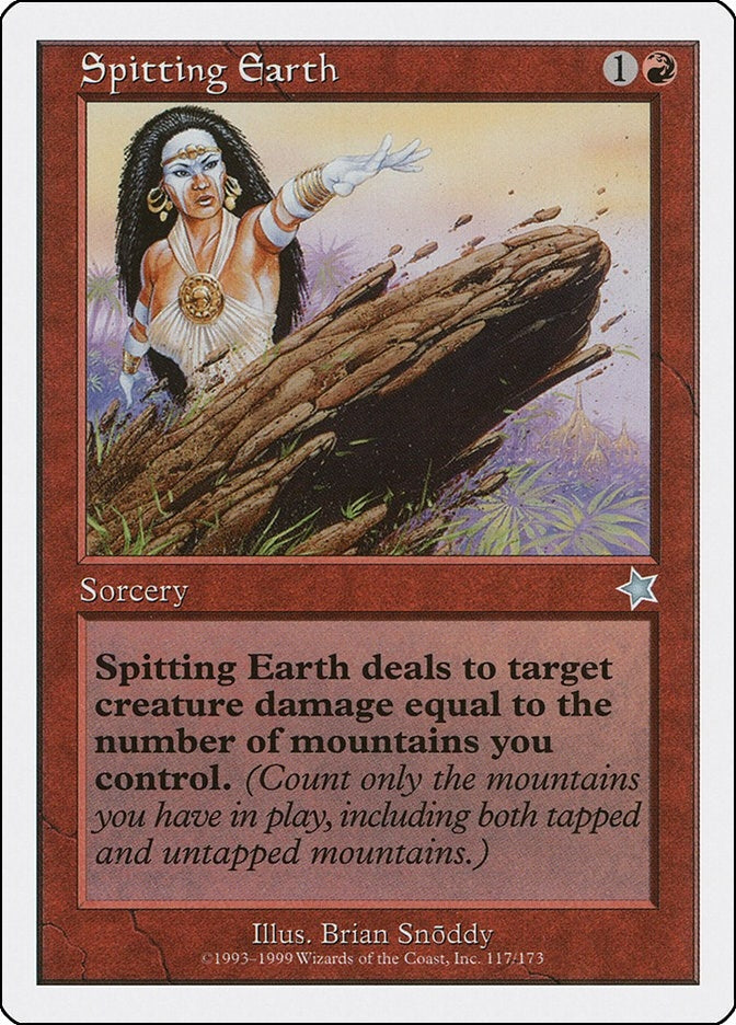Image for Spitting Earth (Starter 1999) (117) - Magic: The Gathering