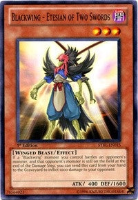 Image for Blackwing - Etesian of Two Swords (Starstrike Blast) (STBL-EN015) - YuGiOh