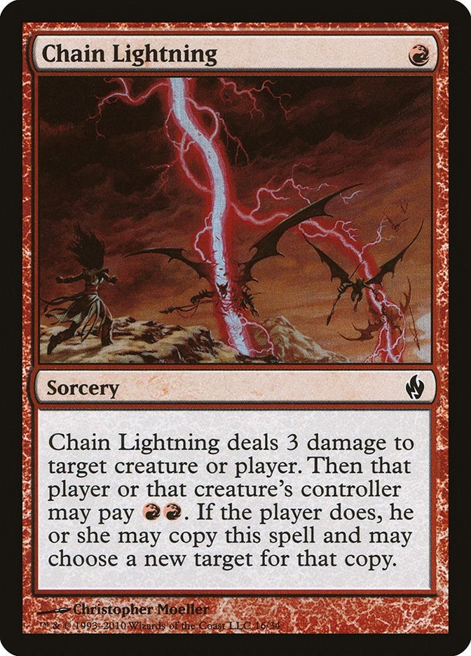 Image for Chain Lightning (Premium Deck Series: Fire and Lightning) (16) - Magic: The Gathering