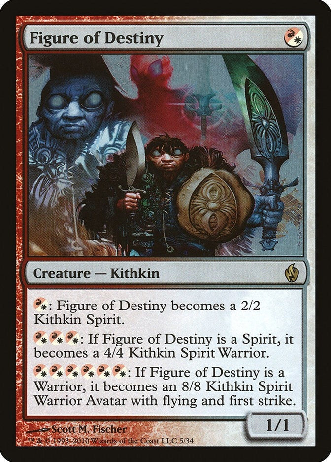 Image for Figure of Destiny (Premium Deck Series: Fire and Lightning) (5) - Magic: The Gathering