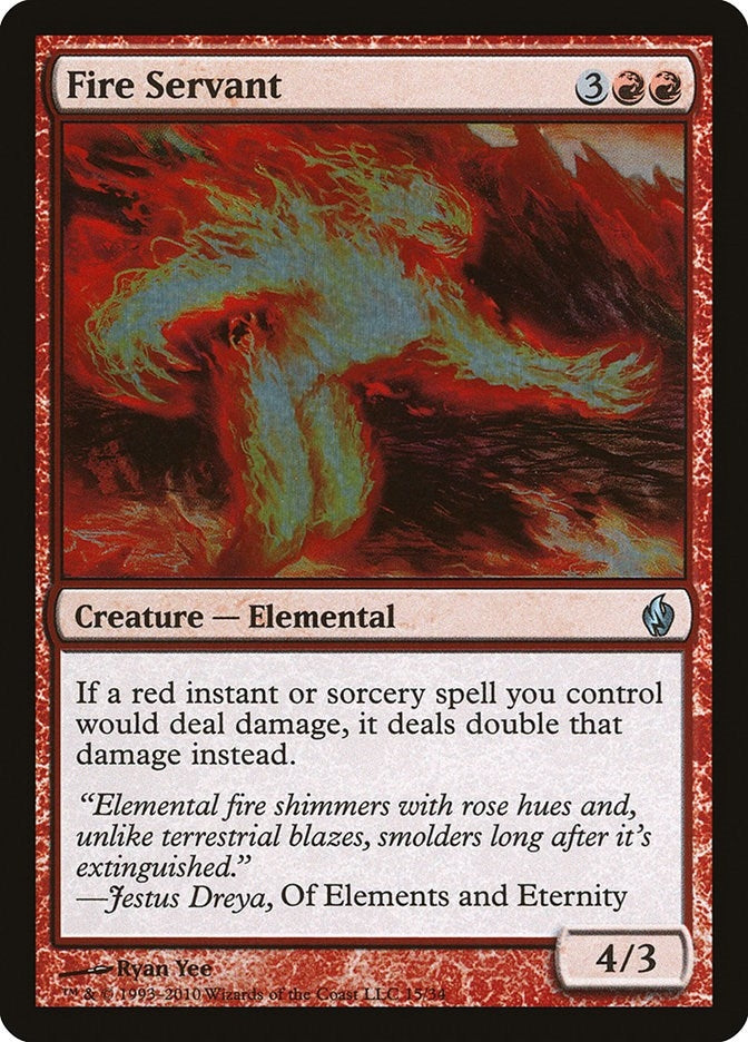 Image for Fire Servant (Premium Deck Series: Fire and Lightning) (15) - Magic: The Gathering