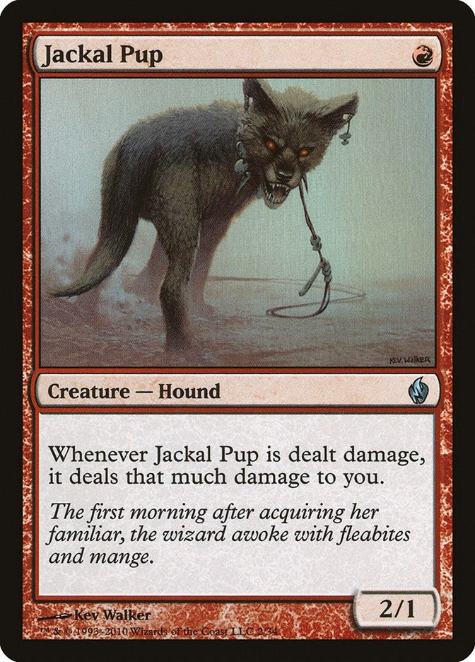Image for Jackal Pup (Premium Deck Series: Fire and Lightning) (2) - Magic: The Gathering