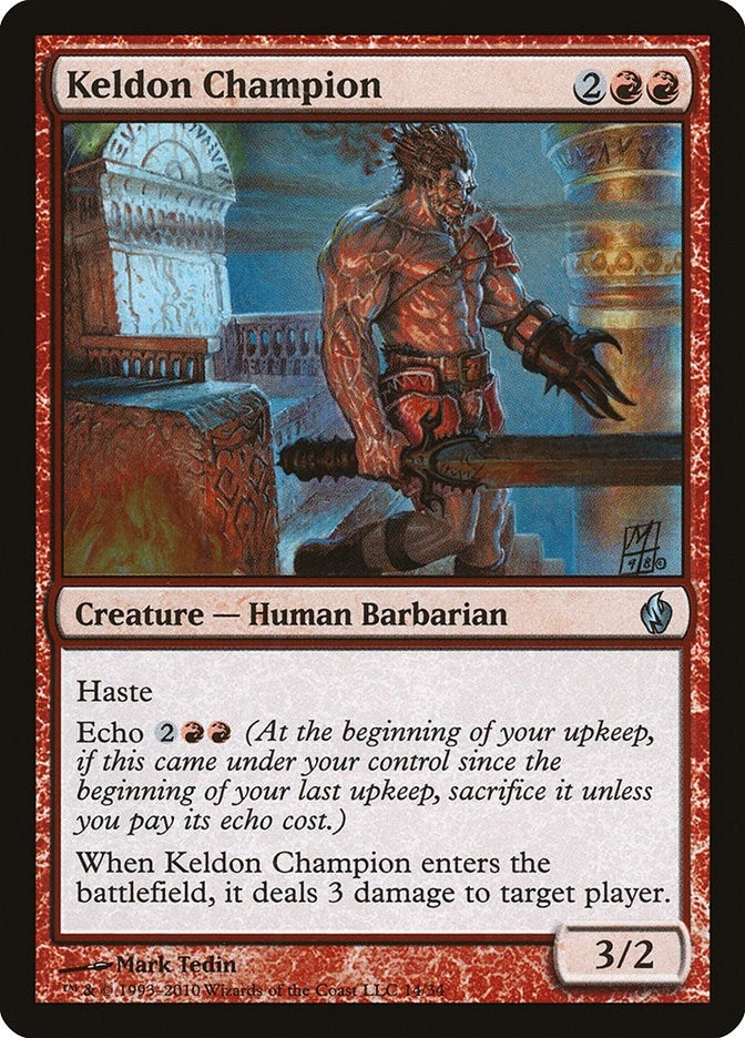Image for Keldon Champion (Premium Deck Series: Fire and Lightning) (14) - Magic: The Gathering