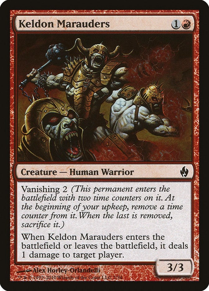 Image for Keldon Marauders (Premium Deck Series: Fire and Lightning) (7) - Magic: The Gathering