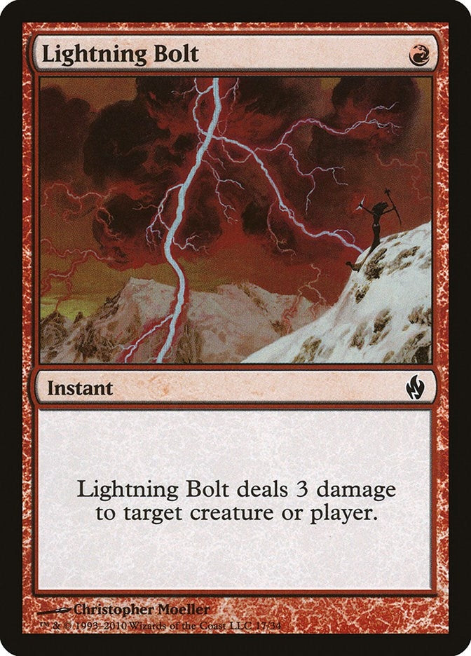 Image for Lightning Bolt (Premium Deck Series: Fire and Lightning) (17) - Magic: The Gathering