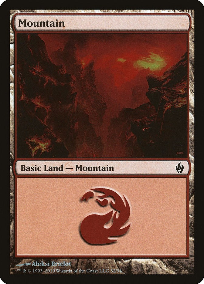 Image for Mountain (32) (Premium Deck Series: Fire and Lightning) (32) - Magic: The Gathering