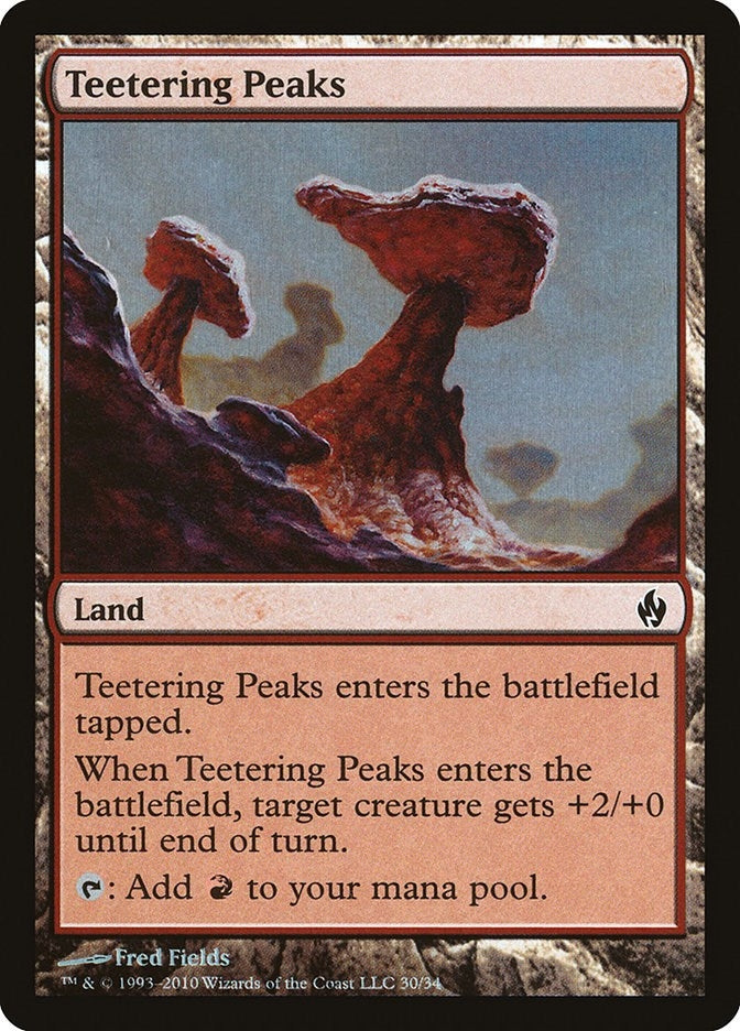 Image for Teetering Peaks (Premium Deck Series: Fire and Lightning) (30) - Magic: The Gathering
