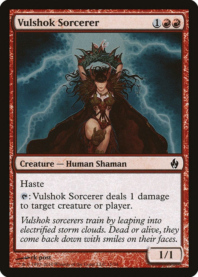 Image for Vulshok Sorcerer (Premium Deck Series: Fire and Lightning) (11) - Magic: The Gathering