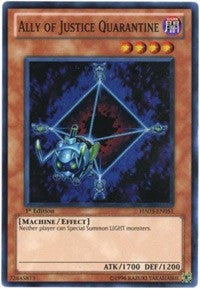 Image for Ally of Justice Quarantine (Hidden Arsenal 3) (HA03-EN051) - YuGiOh