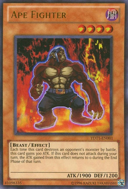 Image for Ape Fighter (5D's Duel Transer) (Yu-Gi-Oh! Video Game Promotional Cards) (YDT1-EN001) - YuGiOh