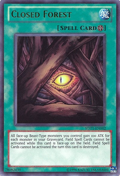 Image for Closed Forest (5D's Duel Transer) (Yu-Gi-Oh! Video Game Promotional Cards) (YDT1-EN002) - YuGiOh