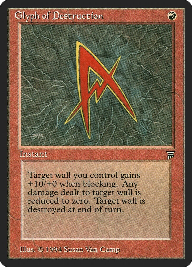 Image for Glyph of Destruction (Legends) - Magic: The Gathering