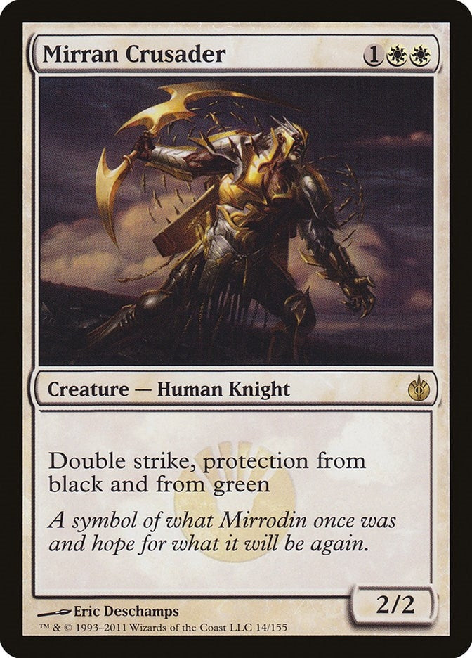 Image for Mirran Crusader (Mirrodin Besieged) (14) - Magic: The Gathering