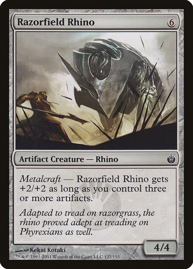 Image for Razorfield Rhino (Mirrodin Besieged) (127) - Magic: The Gathering