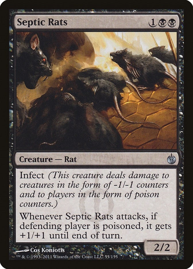 Image for Septic Rats (Mirrodin Besieged) (55) - Magic: The Gathering