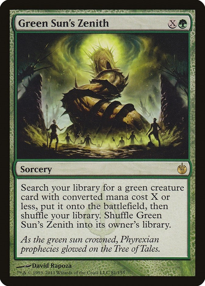 Image for Green Sun's Zenith (Mirrodin Besieged) (81) - Magic: The Gathering