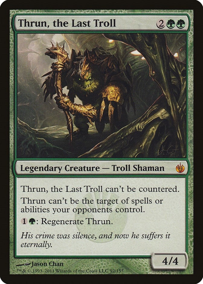 Image for Thrun, the Last Troll (Mirrodin Besieged) (92) - Magic: The Gathering