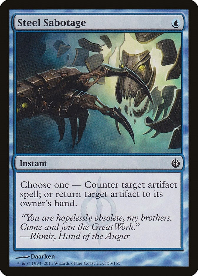 Image for Steel Sabotage (Mirrodin Besieged) (33) - Magic: The Gathering