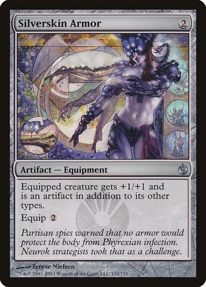 Image for Silverskin Armor (Mirrodin Besieged) (132) - Magic: The Gathering