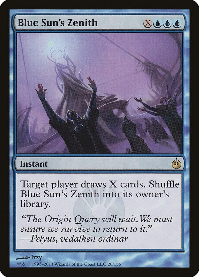 Image for Blue Sun's Zenith (Mirrodin Besieged) (20) - Magic: The Gathering