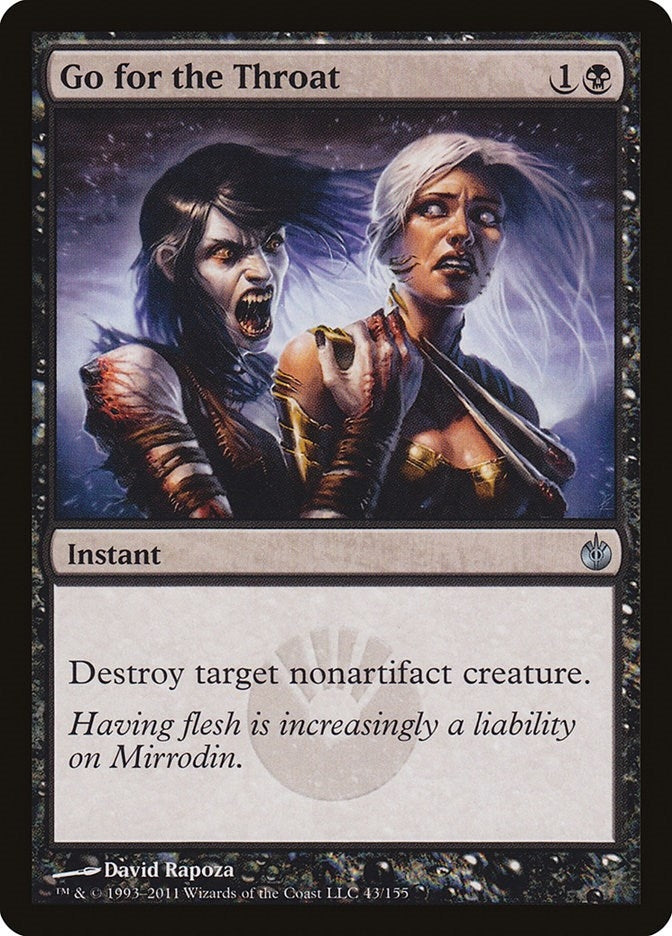 Image for Go for the Throat (Mirrodin Besieged) (43) - Magic: The Gathering