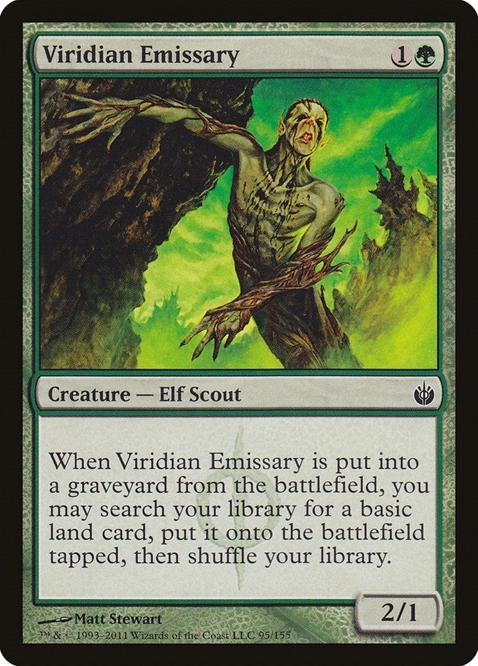 Image for Viridian Emissary (Mirrodin Besieged) (95) - Magic: The Gathering
