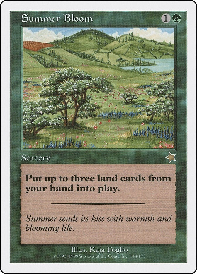 Image for Summer Bloom (Starter 1999) (144) - Magic: The Gathering