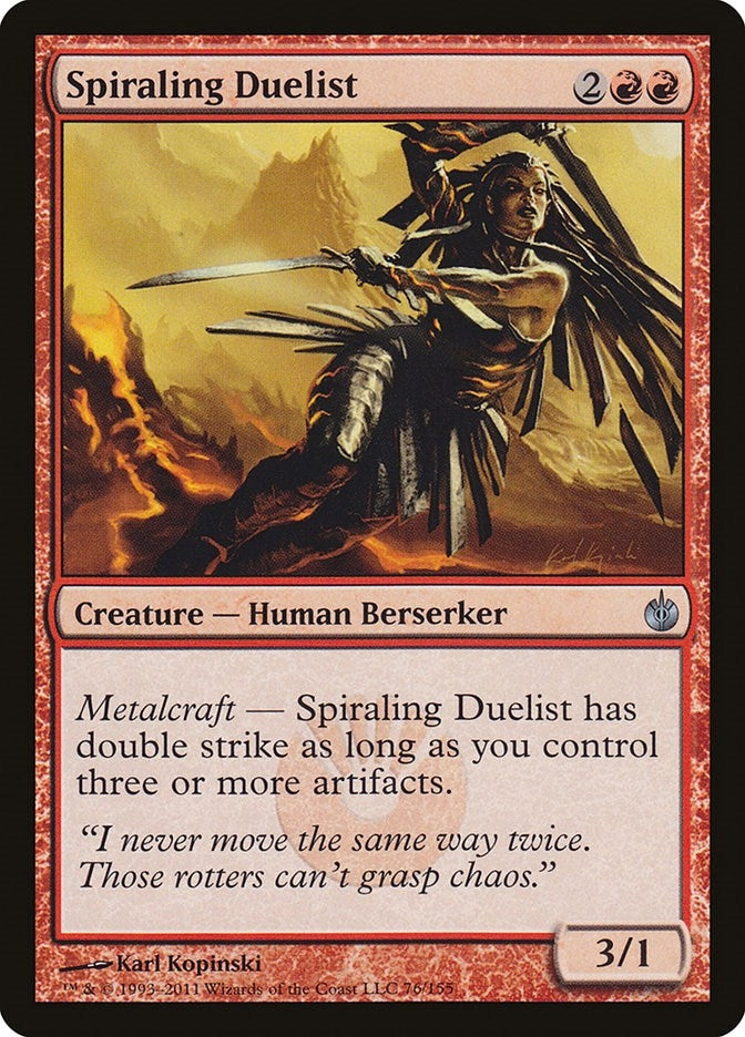 Image for Spiraling Duelist (Mirrodin Besieged) (76) - Magic: The Gathering