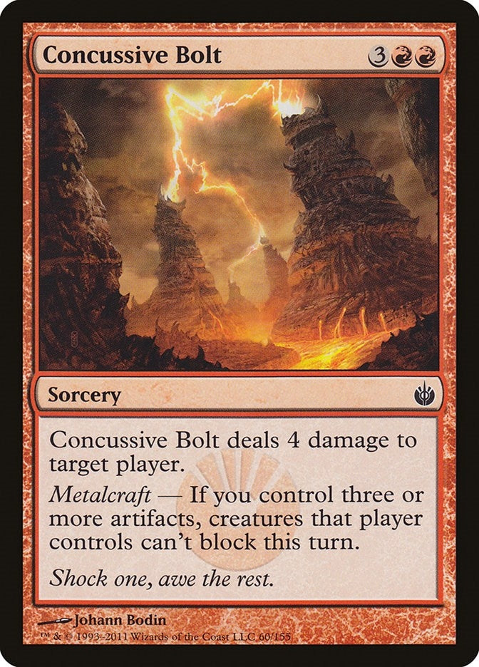 Image for Concussive Bolt (Mirrodin Besieged) (60) - Magic: The Gathering