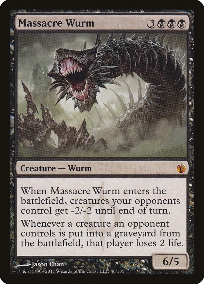 Image for Massacre Wurm (Mirrodin Besieged) (46) - Magic: The Gathering