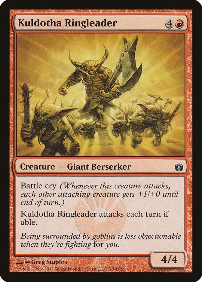 Image for Kuldotha Ringleader (Mirrodin Besieged) (70) - Magic: The Gathering